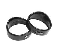 BNAGNE BAGNE DE LAMBRE DE LUMIÈRE DE 4,5 Pouces Noir Compatible avec Les modèles de Moto King Road King Remplacement du marché secondaire