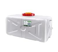 BNALU Jericane Eau Blanche 25L/45L/70L/100L/150L Bidon d'eau ÉPaississement Réservoir d'eau Potable Portatifs Seau en Plastique Épais PC pour Camping Car Voyage Voiture Maison Fitting(Size:100L)