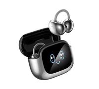 BNARQP Casque Traducteur IA NE32, Écouteurs de Traduction Immédiate 3-en-1, 136 Langues, Bluetooth, 40H Autonomie, Open Ear pour iOS/Android, Idéal pour Études, Voyage, Réunions (Noir)