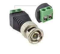 BNC Mâle Fiche vidéosurveillance CCTV Vidéo Easy Fils Visser Connecteurs [Single Unit]