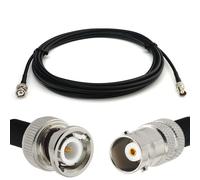 BNC Mâle vers BNC Femelle 12m câble coaxial RG58 50 Ohm - rallonge BNC Extension Faible Perte Cable pour Antenne CB Radio Amateur Sans fil Radio WIFI adaptateur UHF VHF