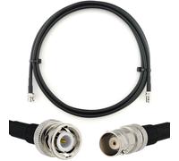 BNC mâle vers BNC femelle 1m câble coaxial - cable d'extension HF240 (LMR 240 équivalent) etanche - rallonge BNC pour Antenne CB Radio Amateur Sans fil Radio WIFI adaptateur UHF VHF