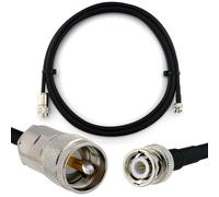 BNC mâle vers PL259 1m câble coaxial - cable d'extension HF240 (LMR 240 équivalent) etanche - rallonge BNC PL pour Antenne CB Radio Amateur Sans fil Radio WIFI adaptateur UHF VHF