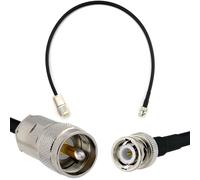 BNC mâle vers PL259 50cm câble coaxial - cable d'extension HF240 (LMR 240 équivalent) etanche - rallonge BNC PL pour Antenne CB Radio Amateur Sans fil Radio WIFI adaptateur UHF VHF