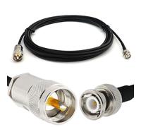 BNC Mâle vers PL259 UHF 6m câble coaxial RG58 50 Ohm - rallonge BNC PL Extension Faible Perte Cable pour Antenne CB Radio Amateur Sans fil Radio WIFI adaptateur VHF