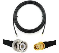 BNC mâle vers SMA mâle 10m câble coaxial - cable d'extension HF240 (LMR 240 équivalent) etanche - rallonge BNC SMA pour Antenne CB Radio Amateur Sans fil Radio WIFI adaptateur UHF VHF
