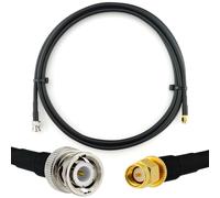 BNC mâle vers SMA mâle 2m câble coaxial - cable d'extension HF240 (LMR 240 équivalent) etanche - rallonge BNC SMA pour Antenne CB Radio Amateur Sans fil Radio WIFI adaptateur UHF VHF