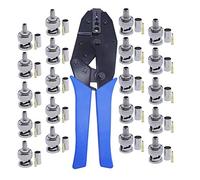 BNC pince et 20pcs connecteurs mâles à sertir BNC sur câble coaxial RG58 RG59