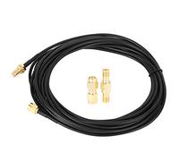 BNC to BNC Test Cable, Coaxial Test Lead with Dual Video and Power Transmission, Pure Copper Gold Plated Connectors, RG58 Shielded Line for CCTV Security Monitoring Systems, 100 cm