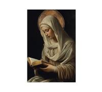BNCEDJK Impression sur toile Sainte-Catherine de Sienne - Décoration murale - 20 x 30 cm
