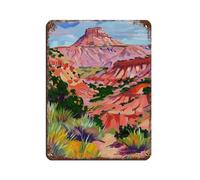 BNCEDJK Palo Duro Canyon Texas State Park - Affiche rétro en métal - Décoration murale - 30 x 40 cm