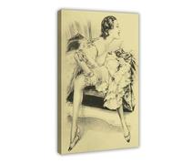 BNCEDJK Poster vintage sur toile avec inscription « Lesbian Love » - 20 x 30 cm