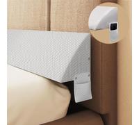 BNCKTRD Coussin cale de lit, remplissage de colonne de lit, cale de matelas, coussin de tête de lit, pour combler les espaces entre la tête de lit et le matelas, gris, 180 x 25 x 15 cm