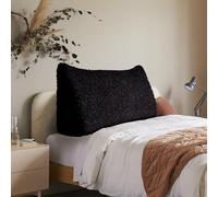 BNCKTRD Coussin de dossier, en imitation laine de mouton, coussin de lecture, pour lit et canapé, tête de lit, coussin de dossier, coussin de canapé triangulaire, coussin mural pour lit, automne,