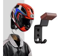 Bncxdc Helmet Holder, Helmet Stand, 2 PC Steel Motorbike Wall Mount Hat Rack for Coat, Hat, Key, Jacket