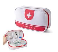 Bncxdc Trousse de Secours, Vide, First Aid Kit pour Maison, Voiture, Bureau, Véhicule, Camping, Lieu de Travail et les Vacances en Plein Air Premiers Voyage Secours Personnels
