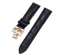 BNCXMO 19 mm 20 mm 22 mm Bands de montre à feuilles de vache double face pour viachement VC Watch Strap Constantin pour hommes et femmes Bracelets en cuir de vache