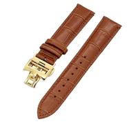 BNCXMO 19 mm 20 mm 22 mm Bands de montre à feuilles de vache double face pour viachement VC Watch Strap Constantin pour hommes et femmes Bracelets en cuir de vache