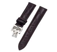 BNCXMO 19 mm 20 mm 22 mm Bands de montre à feuilles de vache double face pour viachement VC Watch Strap Constantin pour hommes et femmes Bracelets en cuir de vache