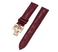BNCXMO 19 mm 20 mm 22 mm Bands de montre à feuilles de vache double face pour viachement VC Watch Strap Constantin pour hommes et femmes Bracelets en cuir de vache
