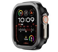 BNCXMO 2 IN1 ALLIAM ALLIAG METAL + CAS POUR CASE 49 mm 45 mm 41 mm Cover Metal Protection pour Iwatch Ultra 2 Sereis 9 8 7 Watch Case (rose, 49 mm)