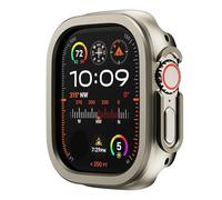 BNCXMO 2 IN1 ALLIAM ALLIAG METAL + CAS POUR CASE 49 mm 45 mm 41 mm Cover Metal Protection pour Iwatch Ultra 2 Sereis 9 8 7 Watch Case (rose, 49 mm)