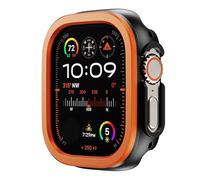 BNCXMO 2 IN1 ALLIAM ALLIAG METAL + CAS POUR CASE 49 mm 45 mm 41 mm Cover Metal Protection pour Iwatch Ultra 2 Sereis 9 8 7 Watch Case (rose, 49 mm)