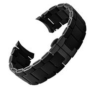 BNCXMO Bande de montre en acier en caoutchouc noir en caoutchouc noir blanc pour Armani AR5905 | 5906 | 5920 | 5919 | 5859 Femmes 20 mm Man 23 mm Bracelet de bracele