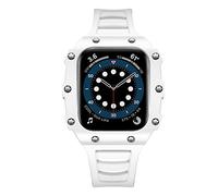 BNCXMO Boîtier + sangle pour 7 41 mm 45 mm 6 SE 5 4 Bande iwatch 44 mm 40mm 42 mm 38 mm Bracelet de ceinture de bande de montre pour sangle