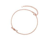 BNCXMO Bracelet à la cheville délicate, mode véritable 925 argent sterling sweet lune chariot de chaîne de gland à lampe pour femmes pour femmes best-ami bijoux cadeau