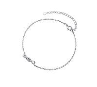 BNCXMO Bracelet à la cheville délicate, mode véritable 925 argent sterling sweet lune chariot de chaîne de gland à lampe pour femmes pour femmes best-ami bijoux cadeau