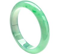 BNCXMO Bracelet de bracelet en jade birman naturel pour femmes Green léger véritable glace en jadéite pour le cadeau de bijoux mère (taille: 64 mm)