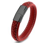 BNCXMO Bracelet de bracelet masculin Chain de bracelet en acier inoxydable avec fermoir magnétique, faux, sans zircone