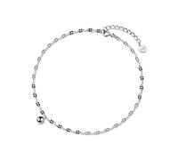 BNCXMO Bracelet de cheville délicat - Authentique 925 Fashion Sterling Fashion Minimaliste de la chaîne Sweet Perles pour femmes Épouse (couleur: or)