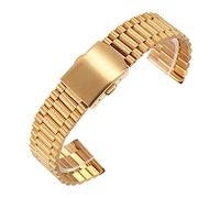 BNCXMO Bracelet de montre 12 mm, 14 mm, 16 mm, 18 mm, 20 mm, 20 mm, Guld