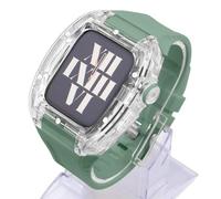 BNCXMO Bracelet de montre de sport transparent en caoutchouc, pour séries 8, 7, 6, 5, 4, SE, bracelet de sport, kit de mod pour iWatch 44 mm, 45 mm, accessoires de rechange, 45mm, A