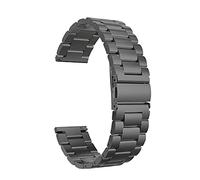 BNCXMO Bracelet de montre en métal massif masculin pour sangle de montre, pour rejet rapide Remplacement de sangle en acier inoxydable 20 mm 22 mm / 20 mm/noir