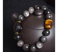 BNCXMO Bracelet d'obsidien de richesse du feng shui avec des accessoires d'obsidienne d'or bracelet obsidien d'obsidien d'or