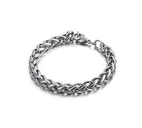 BNCXMO Bracelet en acier inoxydable masculin, bracelet à chaîne de liaison, emballage ECO, petits cadeaux pour hommes, 10 mm20 cm, acier inoxydable, pas de pierre précieuse.