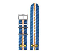BNCXMO Bracelet en nylon pour montre Tudor en toile avec rivets de 22 mm, 22mm, A
