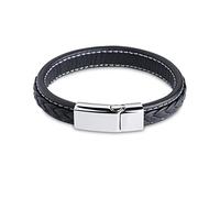 BNCXMO Bracelets, bracelet pour hommes avec gravure, acier inoxydable avec fermoir magnétique, cadeaux