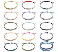 BNCXMO Bracelets d'amitié pour femmes cadeaux bas de Noël bassurs de chariot imperméables bracelets bracelet à cordes réglables