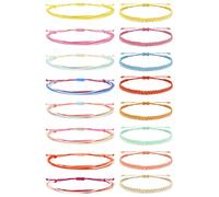 BNCXMO Bracelets d'amitié pour femmes cadeaux bas de Noël bassurs de chariot imperméables bracelets bracelet à cordes réglables
