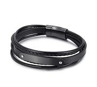 BNCXMO Bracelets de cadeaux personnalisés bracelets punk de gravure masculine