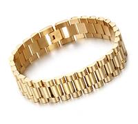 BNCXMO Bracelets de liaison en acier inoxydable pour hommes pour hommes, bracelet de montre, bracelet de chaîne de forme, cadeau pour couples, mari, petit ami