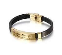 BNCXMO Cadeaux pour hommes bracelets en acier inoxydable Bracelets bracelets tissés bracelet tressé de la chaîne de poignet en acier inoxydable avec fermoir magnétique