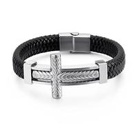 BNCXMO Charme bracelet de charme pour hommes, bracelets de festival Bracelets multicouches Chaîne de bracelet familiale en acier inoxydable avec fermoir magnétique
