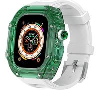 BNCXMO Clear Watch Case + Watch Band Modification Kit , pour ultra 49 mm , Couverture de montre de montre entièrement transparente et jeu de mod de sangle de montre , pour iWatch 8 7 6 5 4 4 Série SE