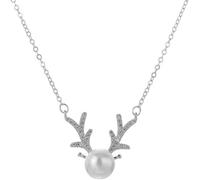 BNCXMO Collier Creative Staghorn Pearl Collier S925 STERLING Silver Femmes S Chain de la chaîne de mode Tempérament en argent pour femmes