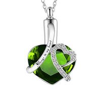 BNCXMO Collier d'urne commémoratif de la pierre de naissance toujours dans mon cœur
